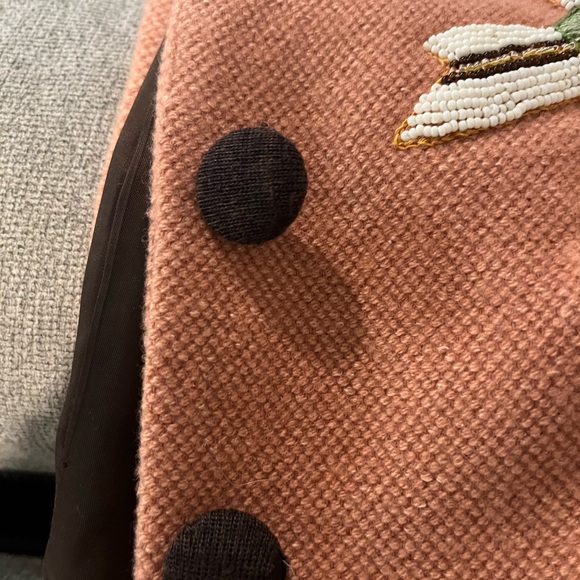 Kay Unger Tan Women's Blazer with Embroidered Detail - Picture 7 of 7